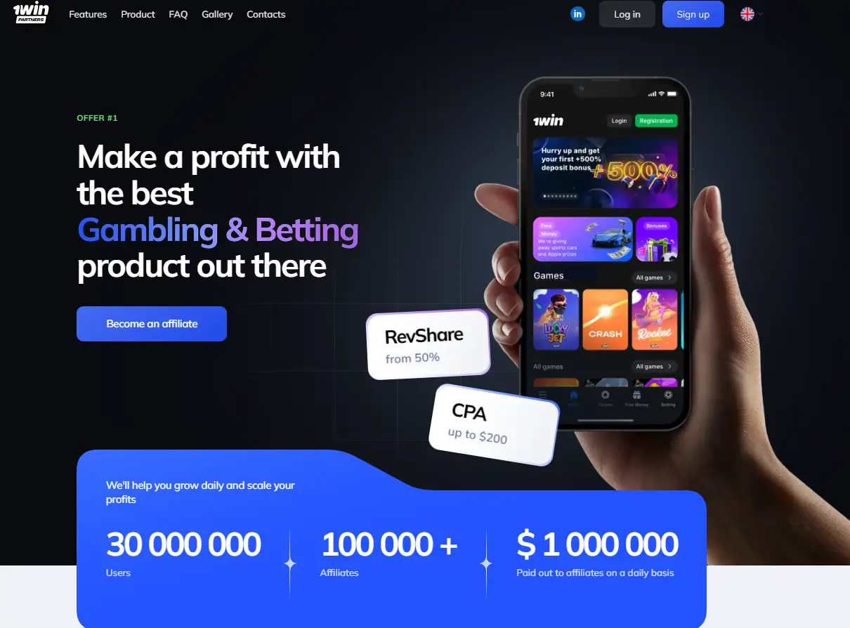 1win affiliate program