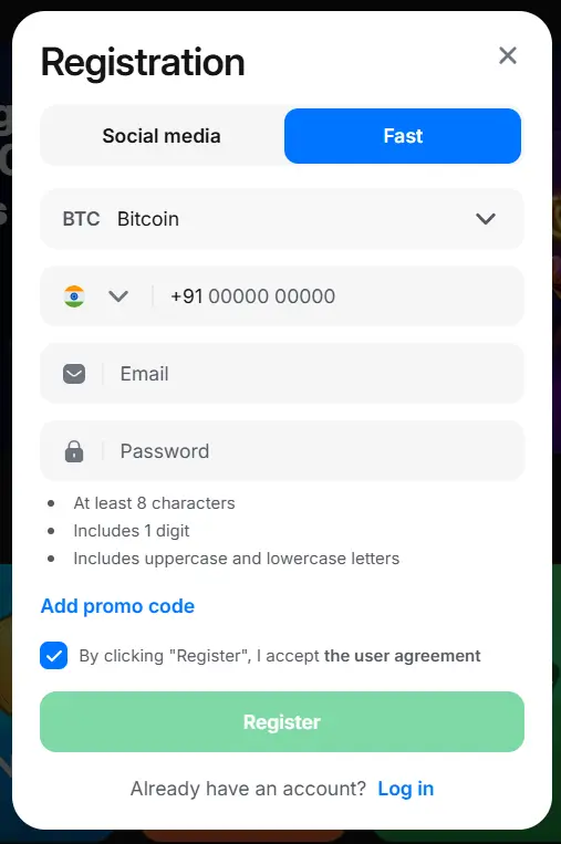 1win app registration